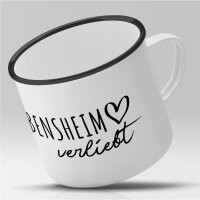 Emaille Tasse Bensheim  Vintage 300ml