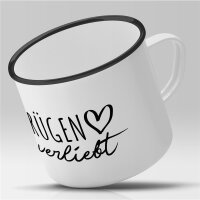 Emaille Tasse Rügen Vintage 300ml
