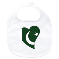Baby L&auml;tzchen Pakistan Flagge Herz Klettverschluss
