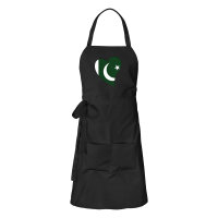 Schürze Pakistan Flagge Herz mit Taschen