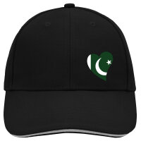 Kappe Pakistan Flagge Herz