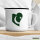 Emaille Tasse Pakistan Flagge Herz 300ml Vintage