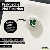 Magnet Pakistan Flagge Herz 59mm Kühlschrankmagnet