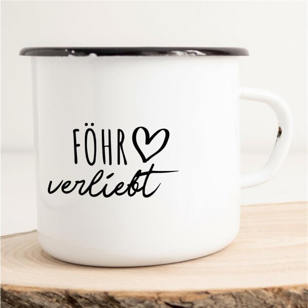 Emaille Tasse Föhr Vintage 300ml