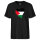 Herren T-Shirt Palästina Flagge Herz