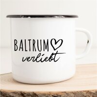 Emaille Tasse Baltrum Vintage 300ml