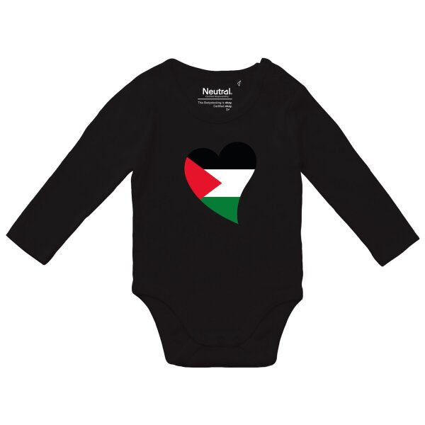 Baby Body Palästina Flagge Herz