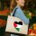 Jutetasche Palästina Flagge Herz 21 Liter Black