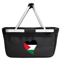 Einkaufskorb faltbar Palästina Flagge Herz 20 Liter...