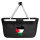 Einkaufskorb faltbar Palästina Flagge Herz 20 Liter Black