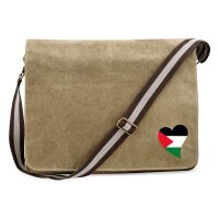 Umh&auml;ngetasche Pal&auml;stina Flagge Herz 14...