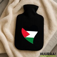 Wärmflasche Palästina Flagge Herz