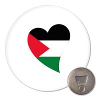 Magnet Pal&auml;stina Flagge Herz 59mm...