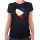Damen T-Shirt Philippinen Flagge Herz