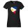 Damen T-Shirt Philippinen Flagge Herz