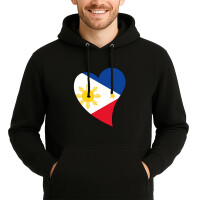 Unisex Hoodie Philippinen Flagge Herz