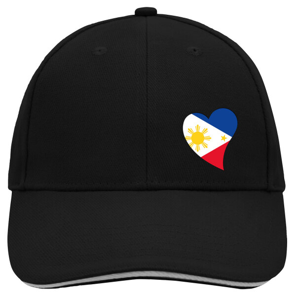 Kappe Philippinen Flagge Herz