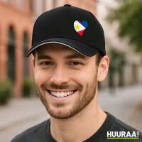 Kappe Philippinen Flagge Herz