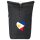 Kurierrucksack Philippinen Flagge Herz 30-44 Liter Black Melange