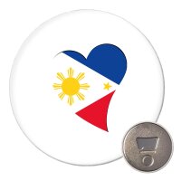 Magnet Philippinen Flagge Herz 59mm...