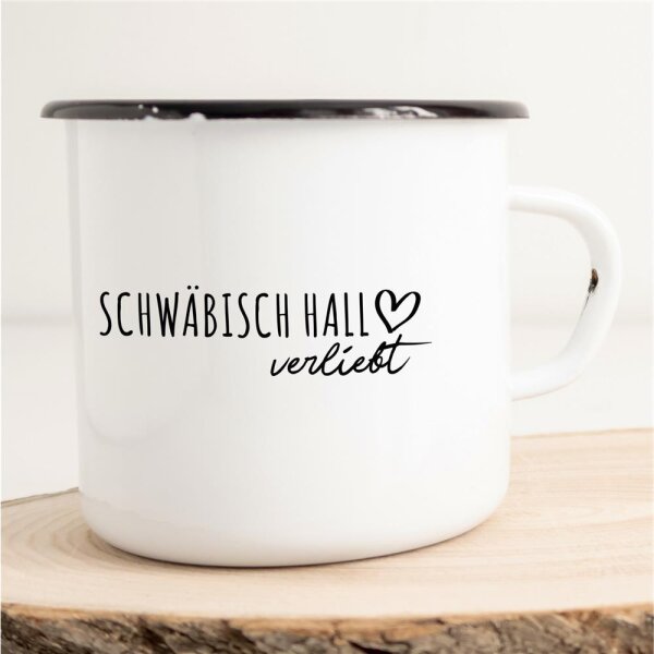 Emaille Tasse Schwäbisch Hall  Vintage 300ml