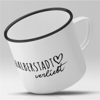 Emaille Tasse Halberstadt  Vintage 300ml