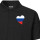 Herren Polo Shirt Russland Flagge Herz