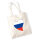 Jutebeutel Russland Flagge Herz 10 Liter