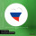 Aufkleber Russland Flagge Herz 10cm rund
