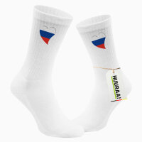 Unisex Socken Russland Flagge Herz Baumwolle