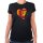 Damen T-Shirt Sri Lanka Flagge Herz