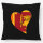 Kissen Sri Lanka Flagge Herz 40x40cm