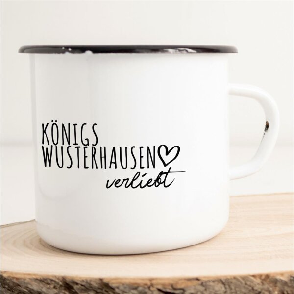 Emaille Tasse Königs Wusterhausen  Vintage 300ml