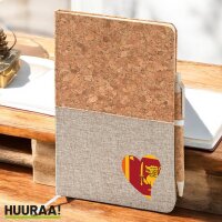 Notizbuch A5 Sri Lanka Flagge Herz 80 Blatt inkl....