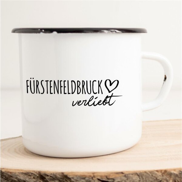 Emaille Tasse Fürstenfeldbruck  Vintage 300ml