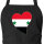 Schürze Syrien Flagge Herz mit Taschen