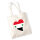 Jutebeutel Syrien Flagge Herz 10 Liter