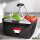 Einkaufskorb faltbar Syrien Flagge Herz 20 Liter Black
