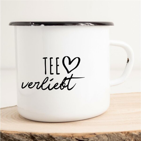 Emaille Tasse Tee  Vintage 300ml