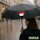 Regenschirm Syrien Flagge Herz 98cm Schwarz