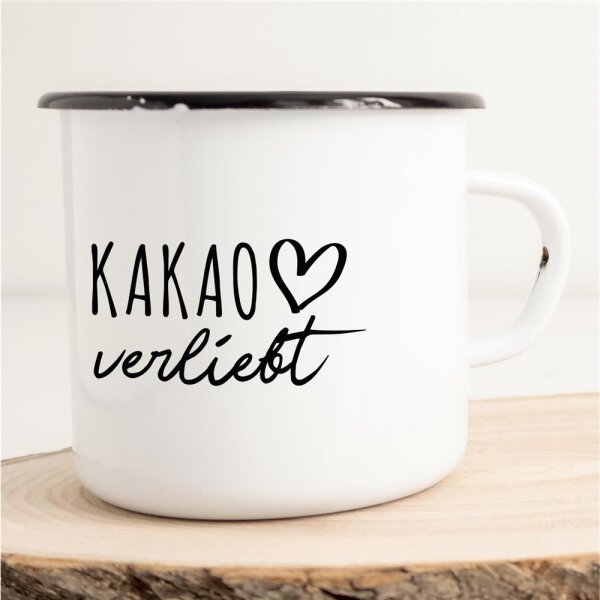 Emaille Tasse Kakao  Vintage 300ml