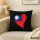 Kissen Taiwan Flagge Herz 40x40cm