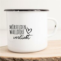 Emaille Tasse Mörfelden-Walldorf  Vintage 300ml