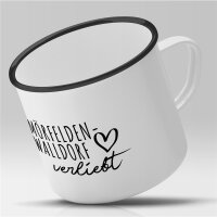 Emaille Tasse Mörfelden-Walldorf  Vintage 300ml