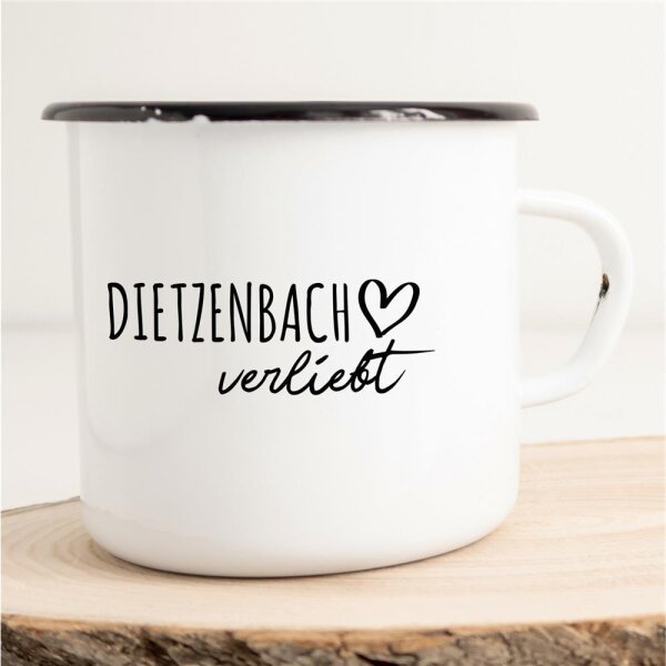 Emaille Tasse Dietzenbach  Vintage 300ml