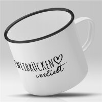 Emaille Tasse Zweibrücken  Vintage 300ml