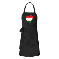 Sch&uuml;rze Tadschikistan Flagge Herz mit Taschen