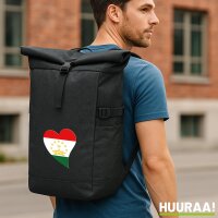 Kurierrucksack Tadschikistan Flagge Herz 30-44 Liter...