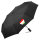 Regenschirm Tadschikistan Flagge Herz 98cm Schwarz