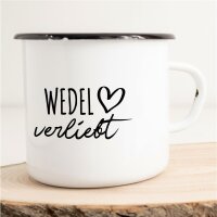 Emaille Tasse Wedel  Vintage 300ml